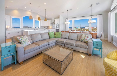 Hatteras House | SUMMER SAVINGS- Premier Oceanfront Dog Friendly w/Pool, Hot Tub, Elevator, More