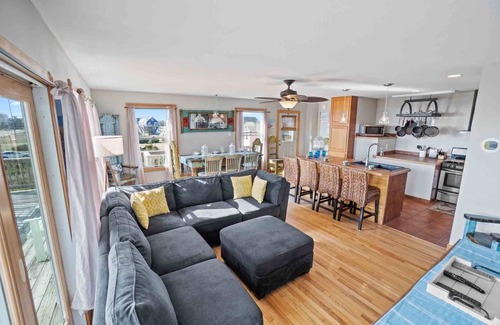 Hatteras House | SUMMER SAVINGS- Semi-Oceanfront Dog Friendly w Pool, Hot Tub, Luggage Lift, More