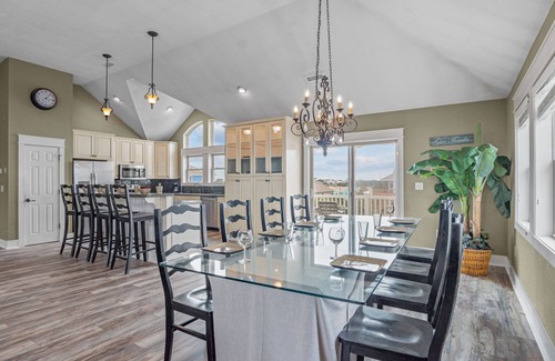 Salvo House | SUMMER SAVINGS Semi-Oceanfront Dog & Handicap Friendly w Pool, Hot Tub, Elevator