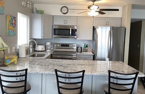 North Carolina Coast Condo | Sun Skipper Ocean Front Top Floor Pink Coral Buidling