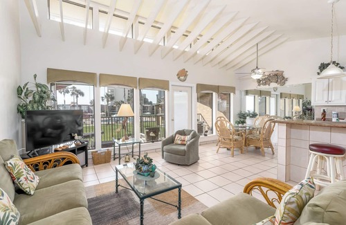 South Padre Island Condo | Sunchase Beachfront 205 - 2nd-Floor, Spacious Feel, Vaulted Ceilings, Wonderfully Appointed
