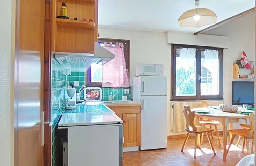 Le Grand-Bornand Apartment | Sunny 2BR Mezzanine Apt with Mountain Views, Fireplace, Near Shops & Lifts, Sleeps 6