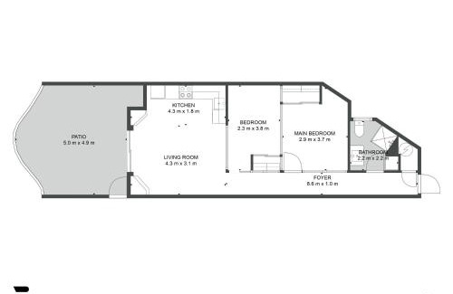 Grey Lynn Apartment | Sunny Courtyard Apartment