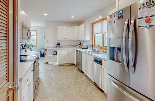 Kitty Hawk House | Sunny dog-friendly home with private pool, deck, central AC, & washer/dryer