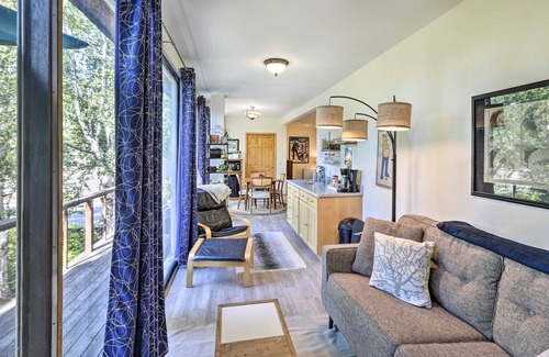 Fairbanks Apartment | Sunny downtown studio with kitchenette, smart TV, AC, & balcony