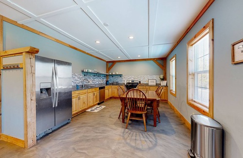 Ellsworth House | Sunny duplex near forests and lakes with open layout, smart TV, & washer/dryer