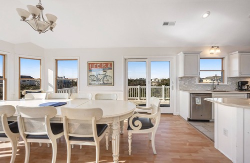 Whalehead Beach House | Sunny home w/private heated pool, hot tub & rec room - close to beach access