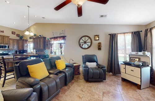 Estrella Village House | Sunny home with great backyard, home office, gym & convenient location