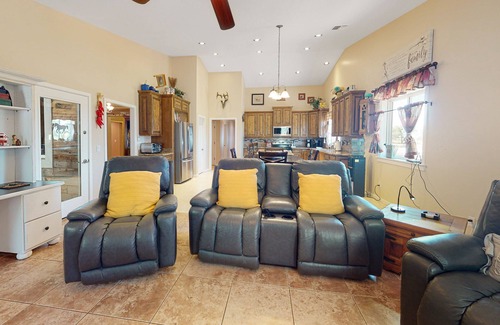 Estrella Village House | Sunny home with great backyard, home office, gym & convenient location
