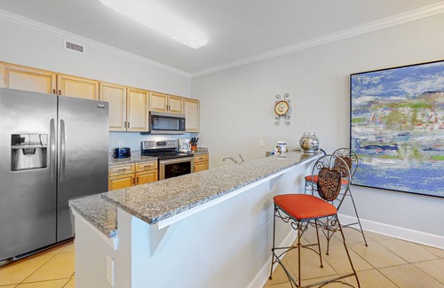 Orange Beach Condo | Sunny, oceanfront condo with balcony, pool, hot tub, gym, sauna & view