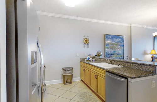 Orange Beach Condo | Sunny, oceanfront condo with balcony, pool, hot tub, gym, sauna & view