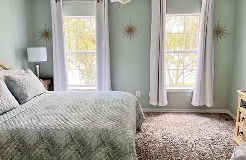 Indian Bayou Condo | Sunny on the inside! Inviting condo 1/2 mile from public beach access