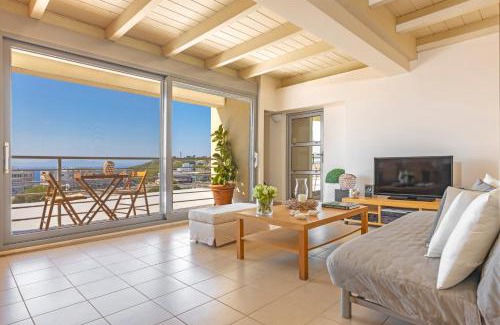 Petaloudes Apartment | Sunny Penthouse,Modern Amenities+Aegean View