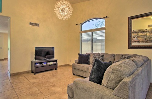 Fireside at Norterra House | Sunny Phoenix Abode w/ Pool, Grill & Fire Pit