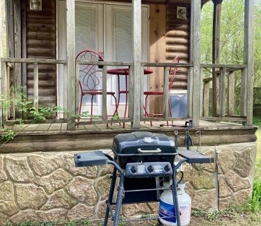 Mena House | Sunnybrook Cabin, wooded, private with stream, near ATV trails