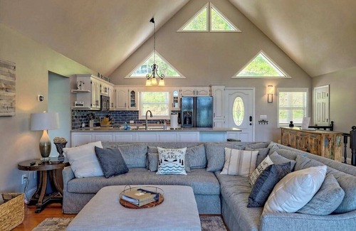 Hiawassee House | Sunnyside Shores - By Chatuge Home Concierge private dock, covered boat slip, deep water year round, hot tub, firepit, grill , lakefront