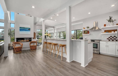 Deep Hole House | Sunrise Shore - Waterfront; Private pool & hot tub!