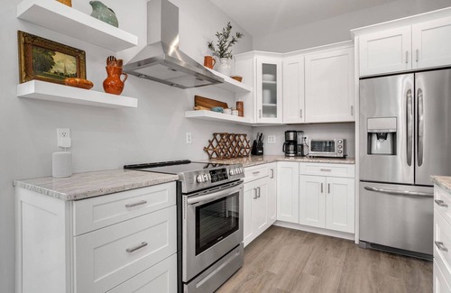 Deep Hole House | Sunrise Shore - Waterfront; Private pool & hot tub!
