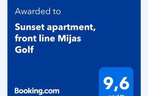 Mijas Apartment | Sunset apartment, front line Mijas Golf