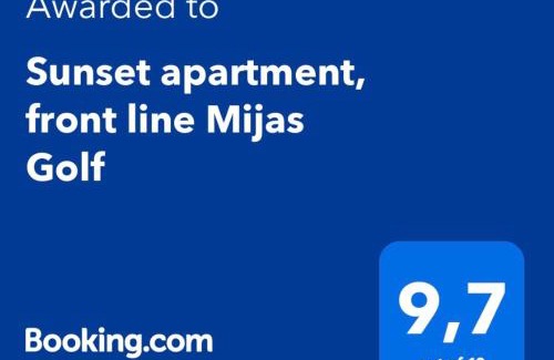 Mijas Apartment | Sunset apartment, front line Mijas Golf