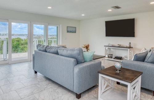 St. Augustine House | Sunset, Dolphin & City Views from Dock & Terrace, Pool, Professional Reno & Decor, Gourmet Kitchen