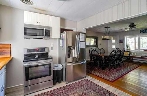 Swanton House | Sunset View: Lakefront Pet-Friendly + Hot Tub + Dock
