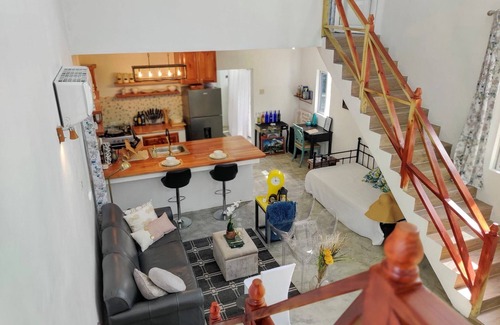 Treasure Beach Villa | Sunsets@Tiffany's Eclectic beach loft with king bed+rooftop sea/mountain views!