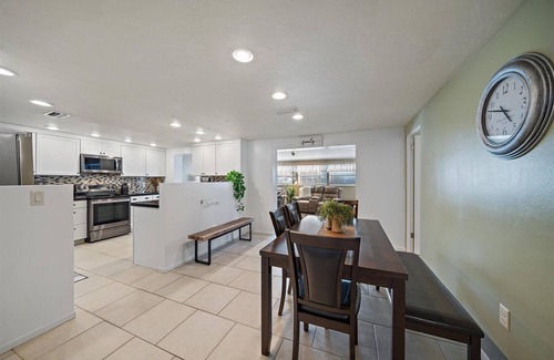 Sarasota House | Sunshine Haven | HUGE Backyard, Private heated Pool + Fire Pit!