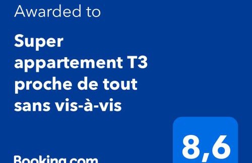 Fontaine de Moutte Apartment | Super appartement T3 proche de tout sans vis-à-vis