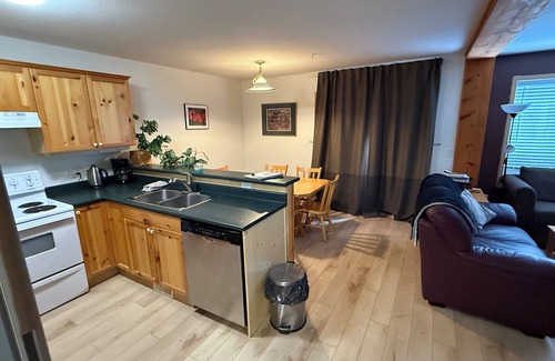 East Kootenay Condo | Super Clean Amazing Fireplace Ski-in Condo On Hill With Private Hot Tub & BBQ