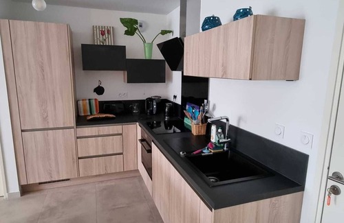 Les Lecques Apartment | SUPERB NEW T2 IN LES LECQUES WITH GARDEN, SWIMMING POOL AND PARKING LOT