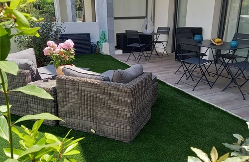 Les Lecques Apartment | SUPERB NEW T2 IN LES LECQUES WITH GARDEN, SWIMMING POOL AND PARKING LOT