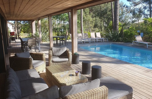 Lacanau-Ocean House | Superb quiet house, private heated pool, near ocean, lake and golf