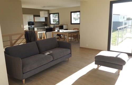 Pleumeur-Bodou House | Superb recent house classified * sea view-50m from the sea - Landrellec/Trégastel