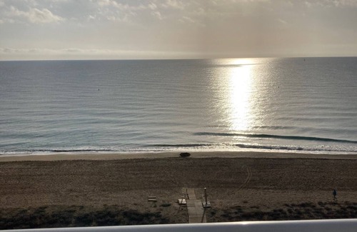 Peniscola Apartment | SUPERB TERRACE OVERLOOKING THE SEA, SWIMMING POOL, PEDESTRIAN PRECINCT AND PARKING LOT
