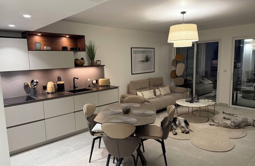 Eze Apartment | Superb two bedroom apartment with views of Mediterranean Sea and Eze village