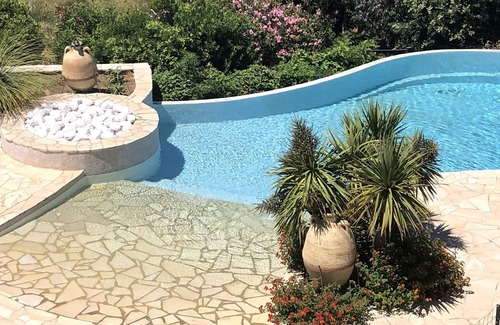 Cap Benat Villa | Superb villa in Cap Benat domain, sea view, pool and close to private beaches.