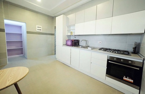 Accra Apartment | Superior Two-Bedroom Living with Extra Space at Kings View Apartments