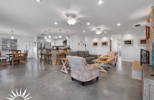 Butler Beach House | Surf's Up - Private Heated Pool and Hot Tub - Walk to Beach