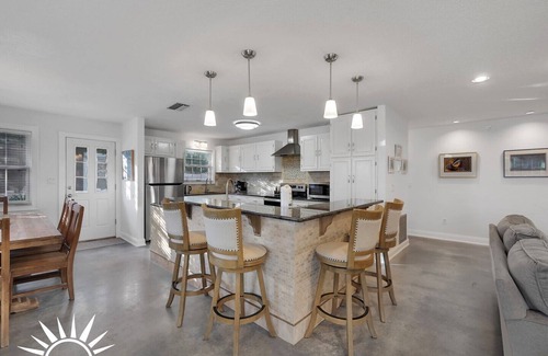 Butler Beach House | Surf's Up - Private Heated Pool and Hot Tub - Walk to Beach