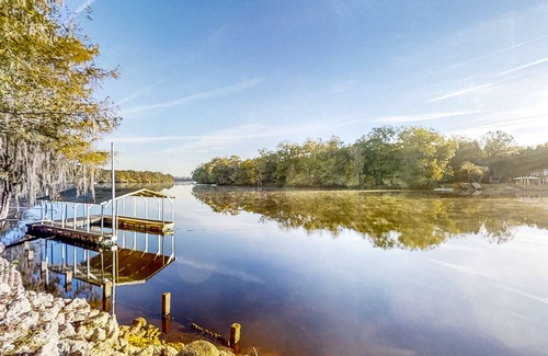 Old Town House | Suwannee River Home with Kayaks, Boat Dock & Launch, Riverfront Deck, Dogs OK