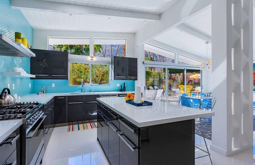 Vista Las Palmas House | Swank House! Midcentury Designer Showplace! 4 Master Suites! Pool! Spa! Mt Views