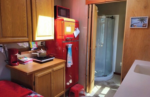 Birch Bay Apartment | Sweet Caravan Tiny Home by creek & bay. Twin bed.