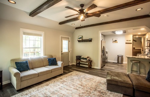 Eclectic Cabin | Sweet Retreat Cabin on 2acres of woods, 2miles from Lake Martin, pet friendly