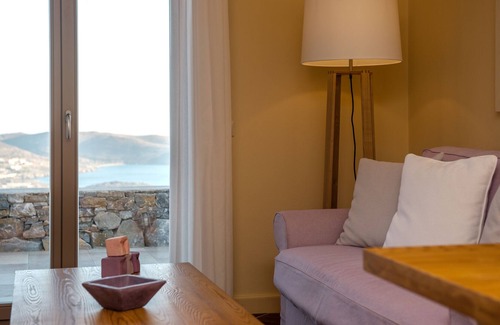 Finikas Villa | Syros beautiful sea view villa Blue Line near the sea
