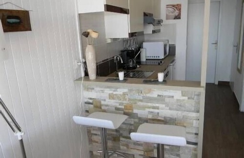 Port-Vendres Apartment | T2 feet in the water. Exceptional setting. Direct access to the sea from the terrace