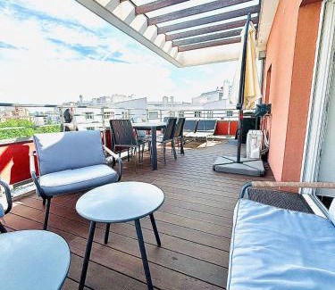 8th Arrondissement Apartment | T2 Little Bohême proche hôpitaux terrasse plein ciel