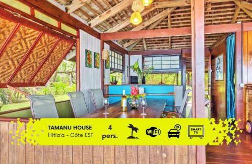 Hitiaa Ski Chalet | TAHITI Tamanu House - Séjour Bord de mer, Plage privée, TV, Wifi, Hôte Polynésienne