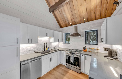 Talmont House | Tahoe City Vacation Rental with Fireplace and Deck