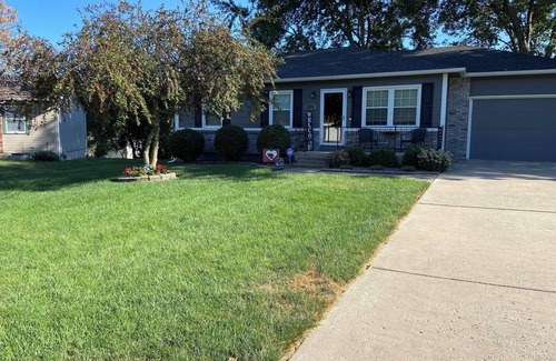 Eudora House | Tall Grass Haven, a charming 2-bedroom home in peaceful Eudora